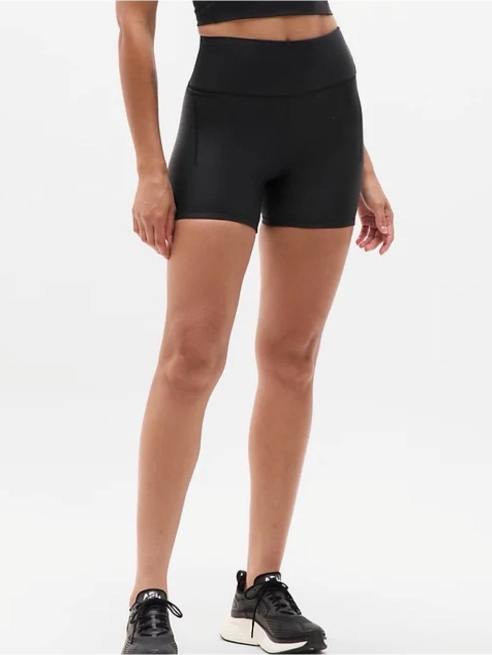 Athleta Pacesetter Ultra High Rise 4" Shortie Size Small In Black